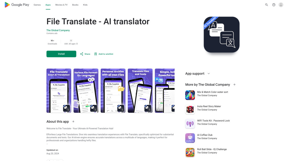 File Translator AI : Instant, Accurate Document Translation