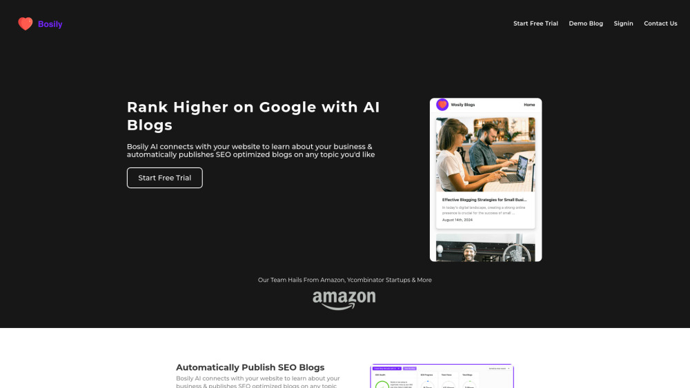 Bosily : AI-Powered SEO Blog Publishing & Optimization