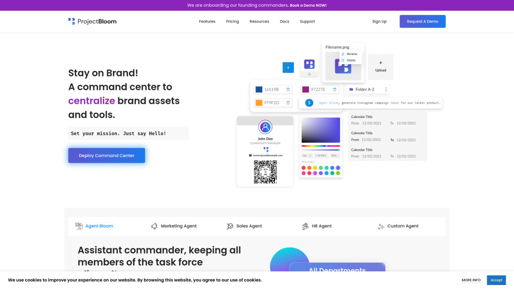 ProjectBloom : AI Brand Hub, Use Cases, Pricing, Reviews, Features