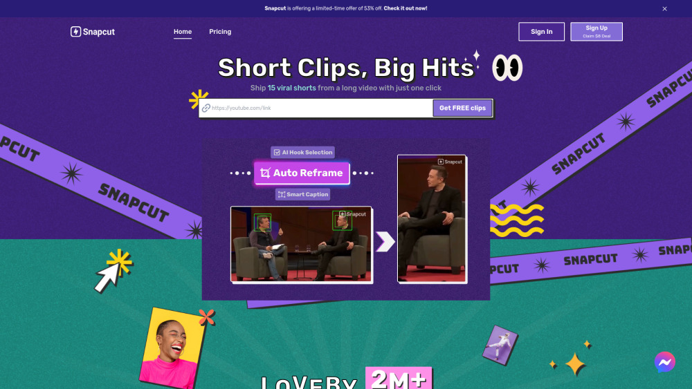 Snapcut.ai : AI Video Editing, Smart Cuts, Pricing, Reviews