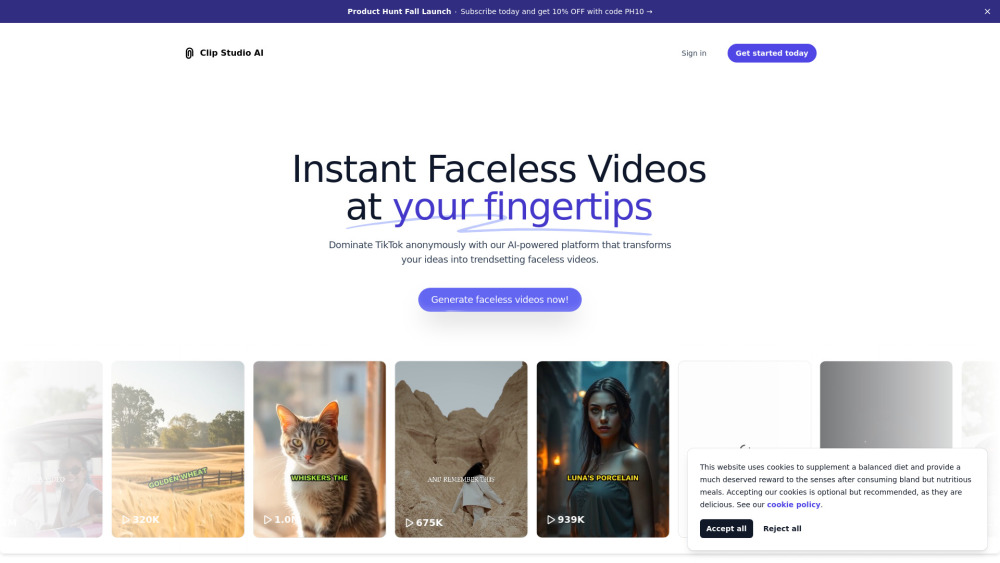 Clip Studio AI : Faceless Videos, Use Cases, Pricing, Reviews