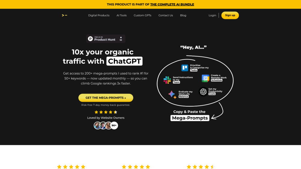 200+ ChatGPT Mega-Prompts for SEO : Rankings, Content, Analysis