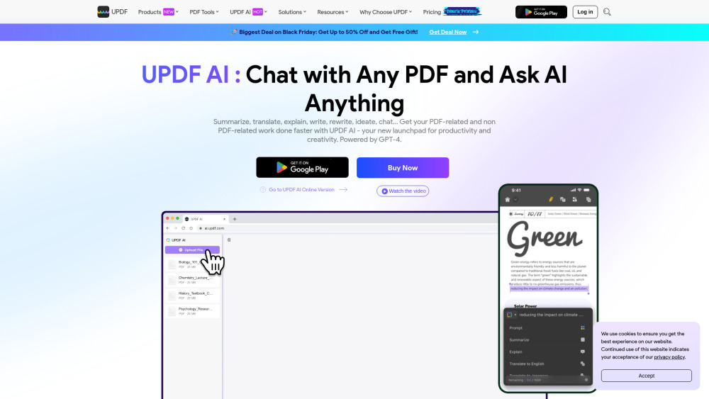 UPDF AI : Summarize, Translate, Explain, Mind-Map & Image Chat UPDF AI : Summarize, Translate, Explain, Mind-Map & Image Chat