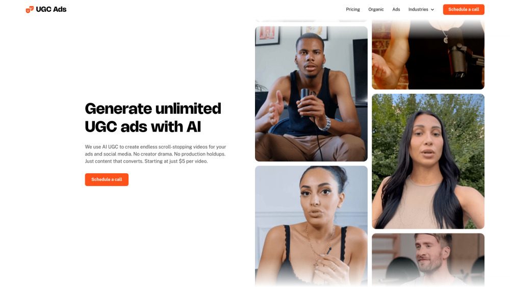 UGC Ads : AI-Powered UGC Video Ads, Pricing, Reviews, Features