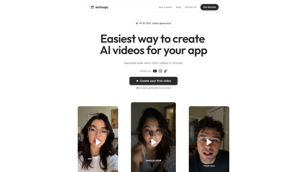 AutoUGC : Viral UGC Videos, Use Cases, Pricing, Reviews, Features