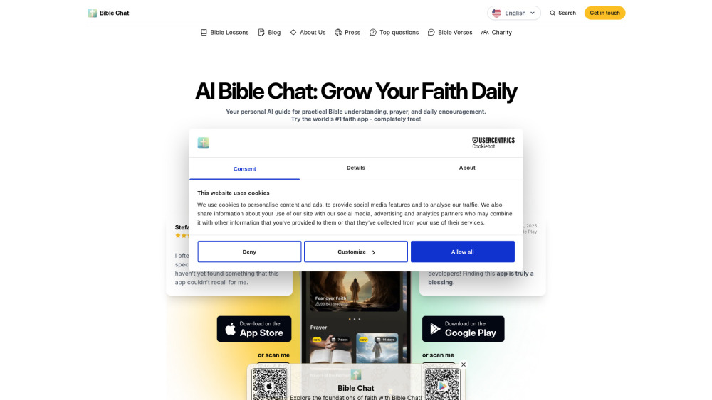 Bible Chat: AI Bible Understanding, Prayer & Daily Encouragement
