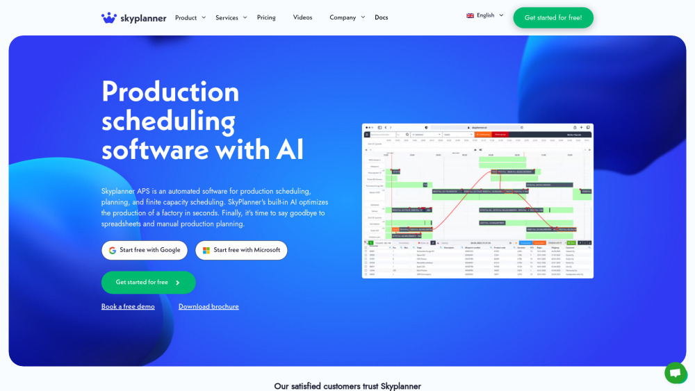 SkyPlanner APS: AI-Powered Scheduling, Optimization & Efficiency