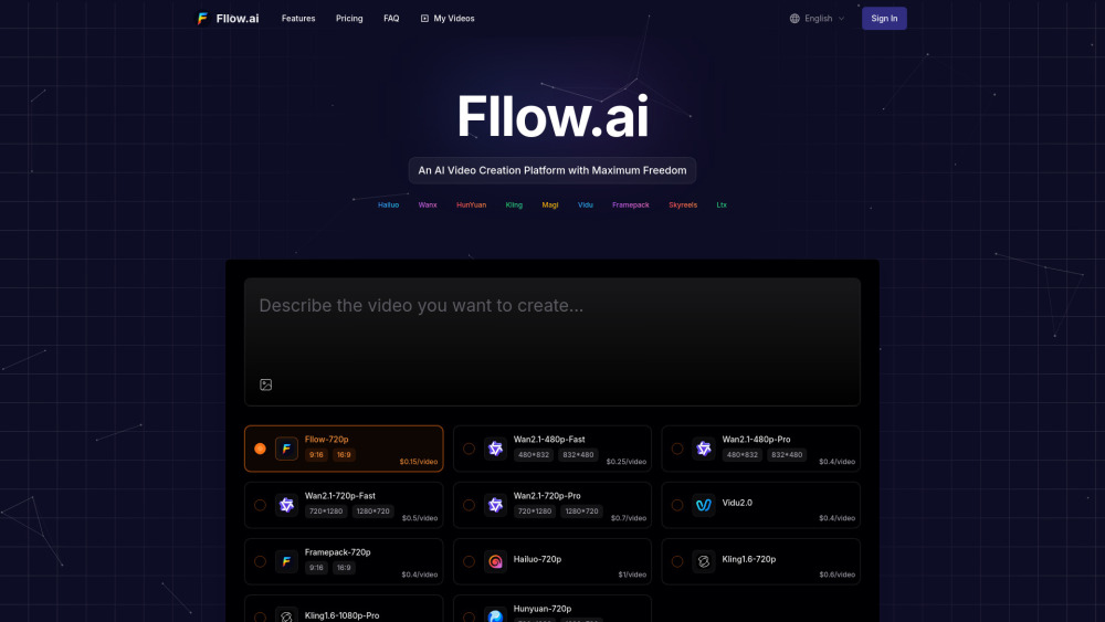 Fllow.ai: AI-Powered Pro-Quality Multi-Style Video Creation Fllow.ai: AI-Powered Pro-Quality Multi-Style Video Creation