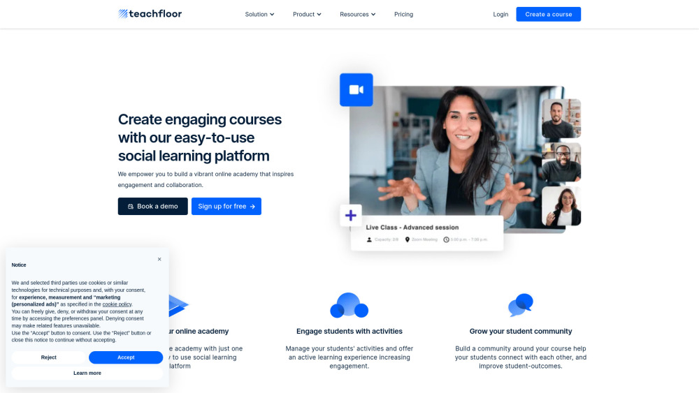 Teachfloor : AI Course Creation, Personalized Learning, Feedback Teachfloor : AI Course Creation, Personalized Learning, Feedback