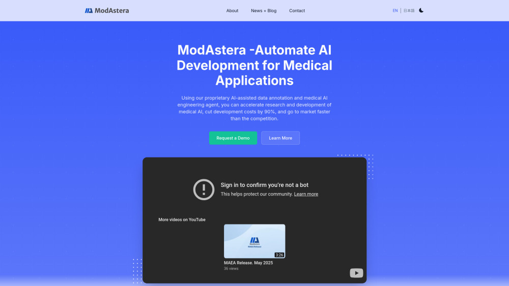 ModAstera: Automates AI Dev, Accelerates R&D, Ensures Compliance ModAstera: Automates AI Dev, Accelerates R&D, Ensures Compliance