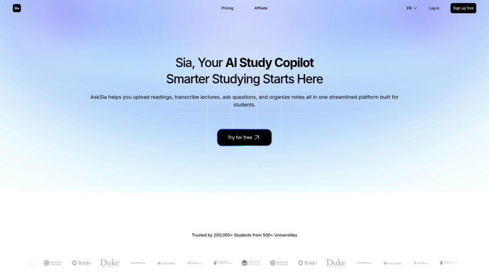 Asksia : AI Study Copilot, Smart Tutoring, Note Organization