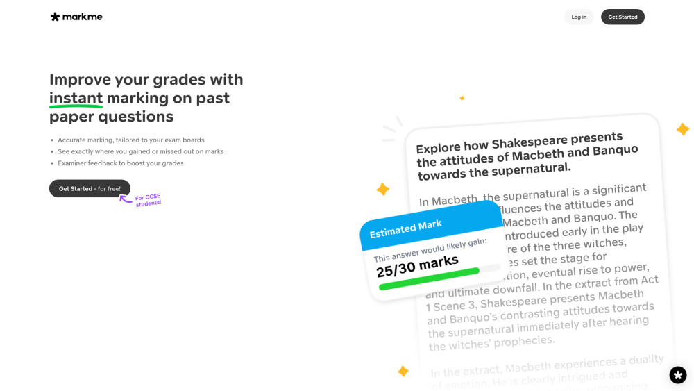 MarkMe: AI-Powered Instant Essay Feedback for GCSE & A-Level