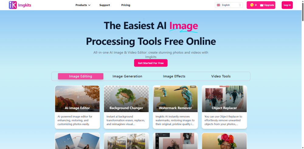 Imgkits: AI Image & Video Editor—Enhance, Generate, Transform