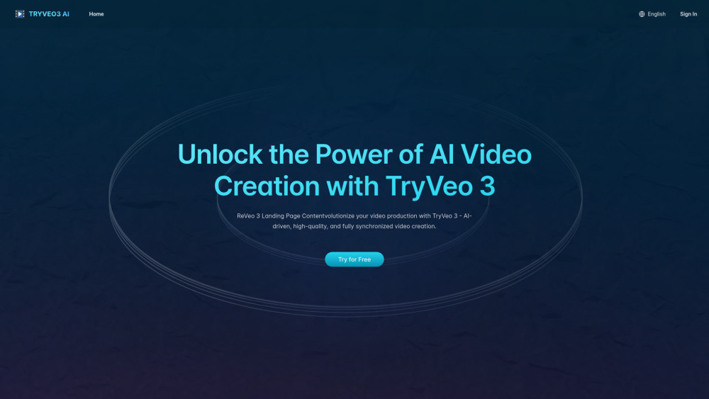 TryVeo3.ai : Free Veo 3 Access, 4K Videos, AI Audio, Cinematic