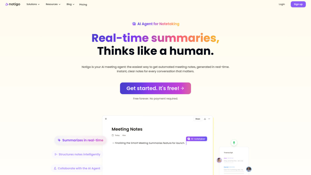 Notigo: Real-Time Summaries, Smart Notes & Action Items