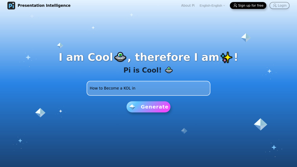Pi: AI-Native Design, Smart Content, Clear Structure, Stunning Aesthetics