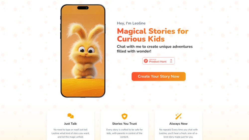 Leoline : AI Voice Assistant Telling Unique, Engaging Stories