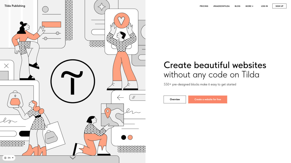 Tilda: No-Code Website Builder : Drag, Drop, Publish Fast