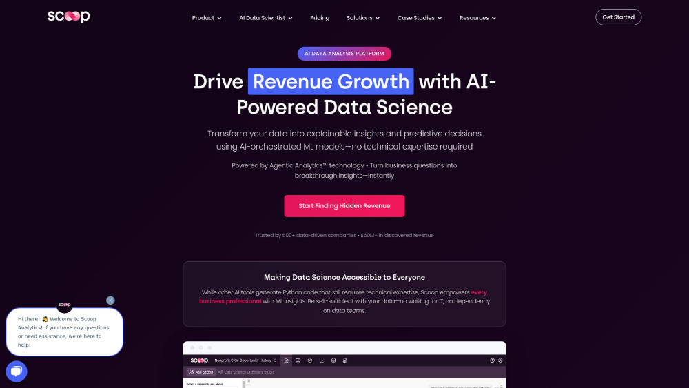 Scoop Analytics: AI BI, Plain-English Queries, No-Code Insights