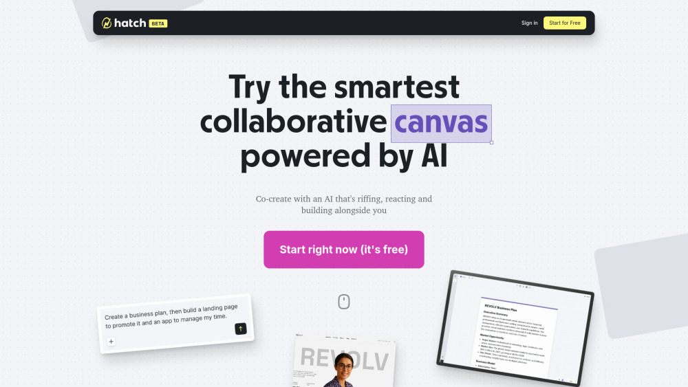 Hatch Canvas: AI Chat, Infinite Canvas, Collaborative Building