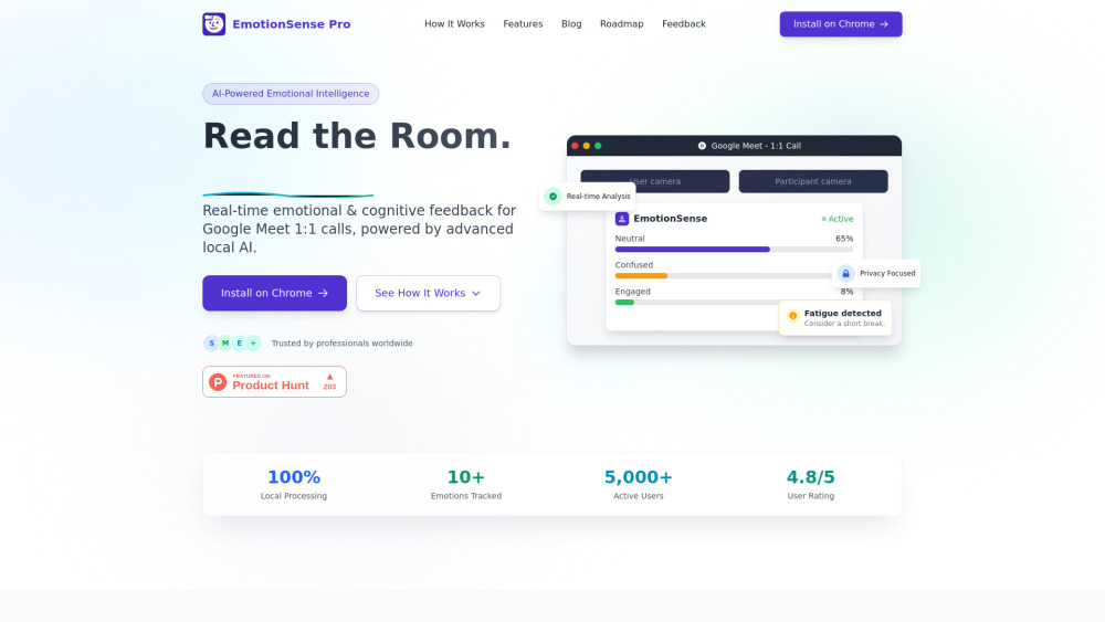 EmotionSense Pro : Real-time Emotion & Cognitive Analysis