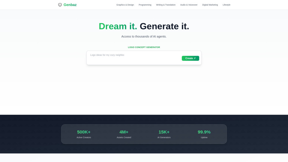 Genbaz: AI-Powered No-Code Platform for Diverse Apps & Content