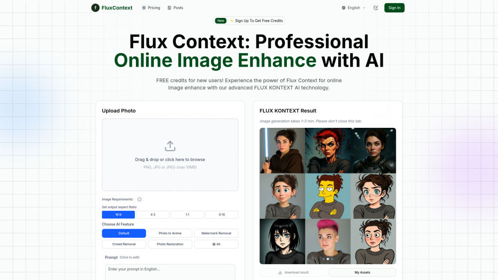 fluxcontext.app : AI Image Enhancement, Restoration & Transformation