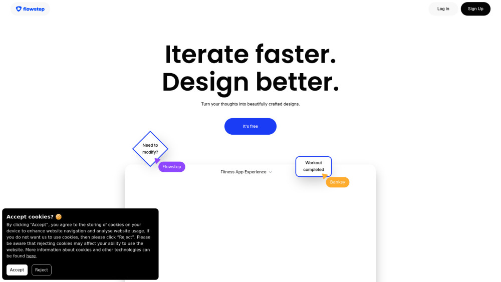 Flowstep: AI UI Mockups, Wireframes & User Flows Generator
