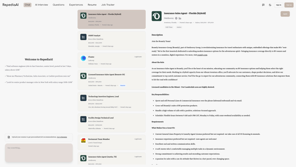 RepediaAI : Smarter Job Hunting, Hiring & Career Prep