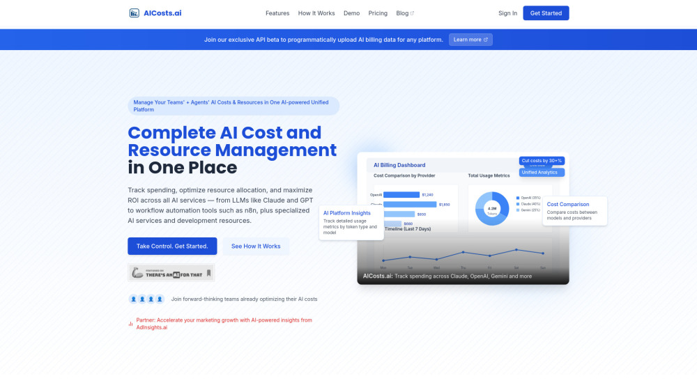 AICosts.ai : Track, Analyze & Optimize AI Spend—Cut Costs 30%+