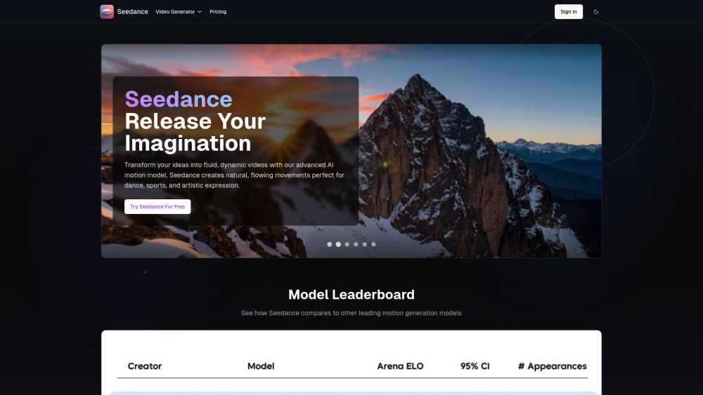 Seedance Video Generator : Faster, Sharper, More Creative AI