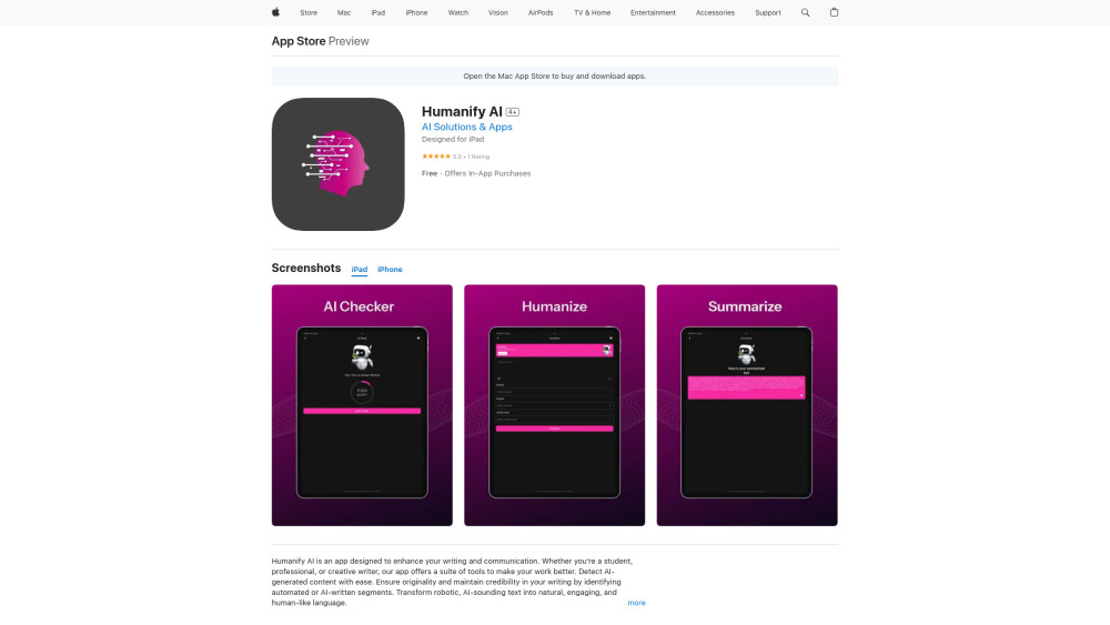 Humanify AI: Enhance Writing, Detect AI, Humanize Text