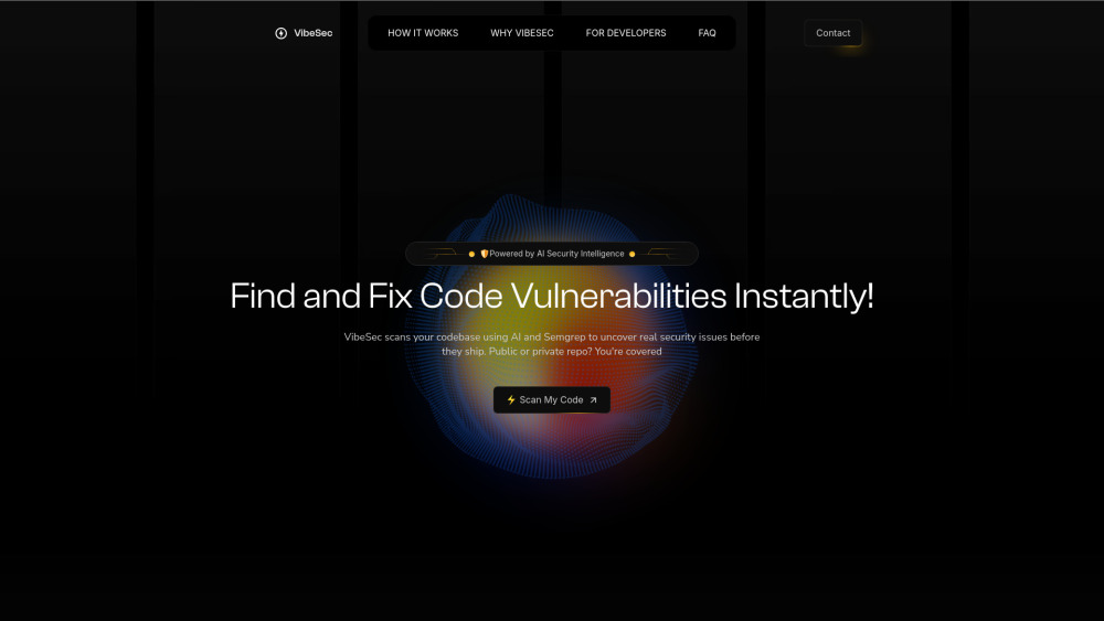 VibeSec: Real-Time GitHub Scanning, Instant Vulnerability Detection & Secure Fixes