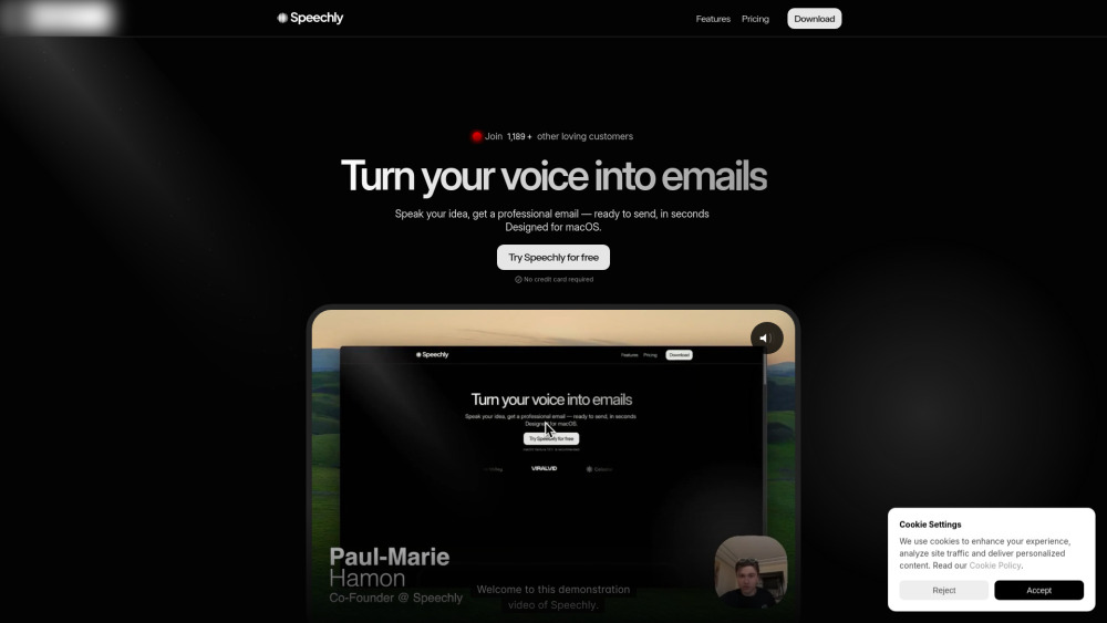 Speechly: Voice-Powered AI Email Assistant for Professionals