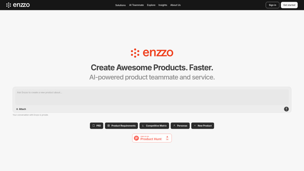 Enzzo AI: AI Product Manager for Hardware Dev—Specs, Roadmaps, Alignment