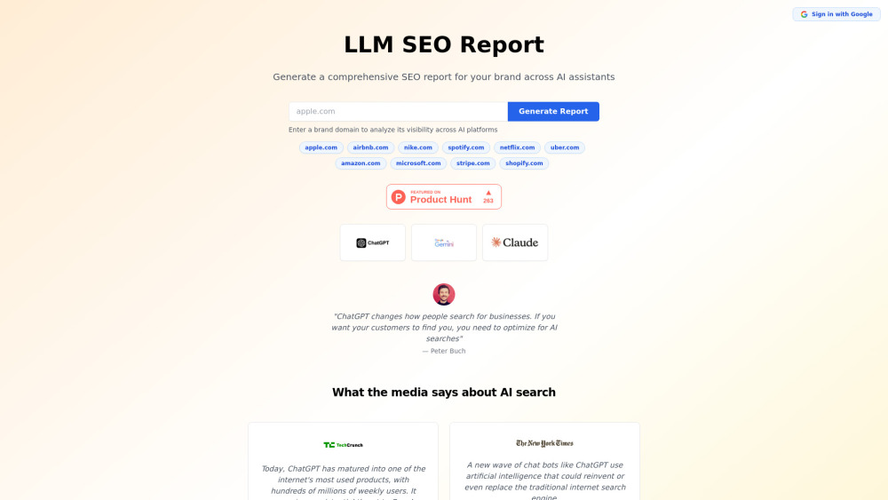 LLM SEO Report: Brand Perception Analysis by AI Assistants