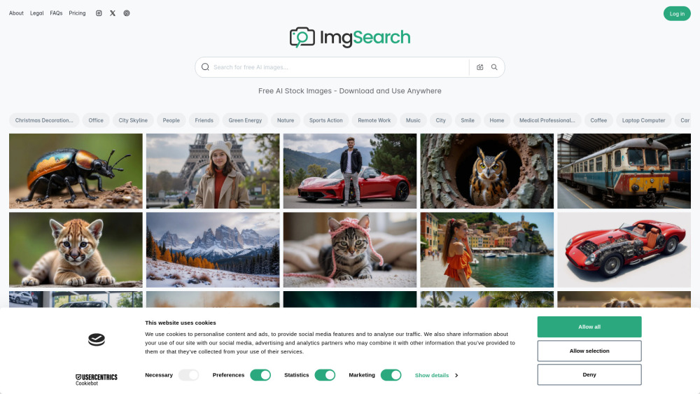 ImgSearch : Free AI Images, Searchable & Downloadable for Creatives