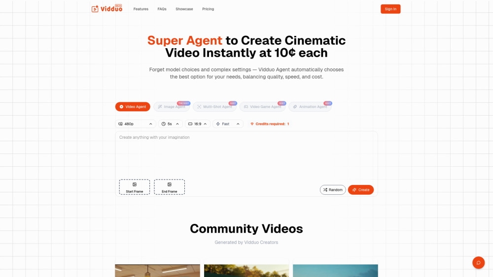 Vidduo: AI Video Generator—Image/Text to High-Quality Video