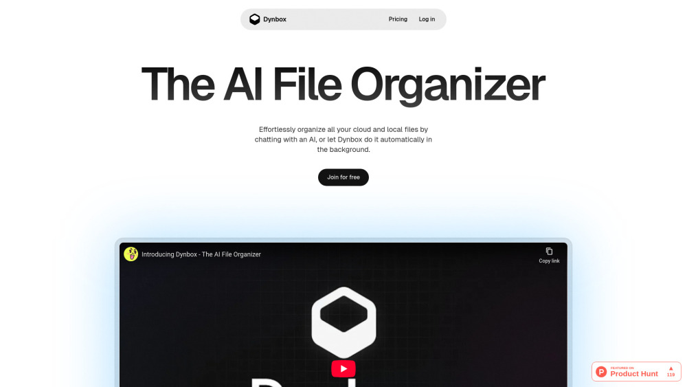 Dynbox : AI Auto-Sort, Tag & Manage Files—Tidy Up in Seconds! Dynbox : AI Auto-Sort, Tag & Manage Files—Tidy Up in Seconds!