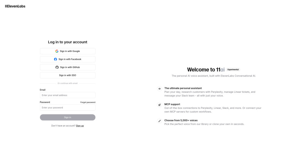 11.ai: Custom AI Voice Assistants, Smart & Tool-Integrated