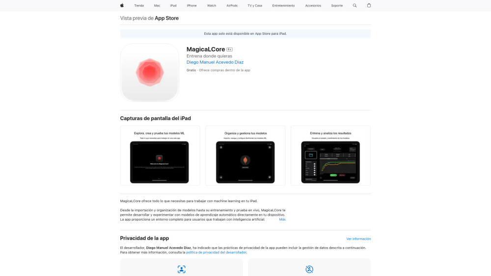 MagicaLCore: Code-Free iPad AI Image Classifier Builder 🚀