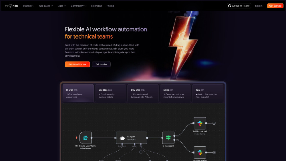 n8n: AI-Powered Workflow Automation for Developers & Teams