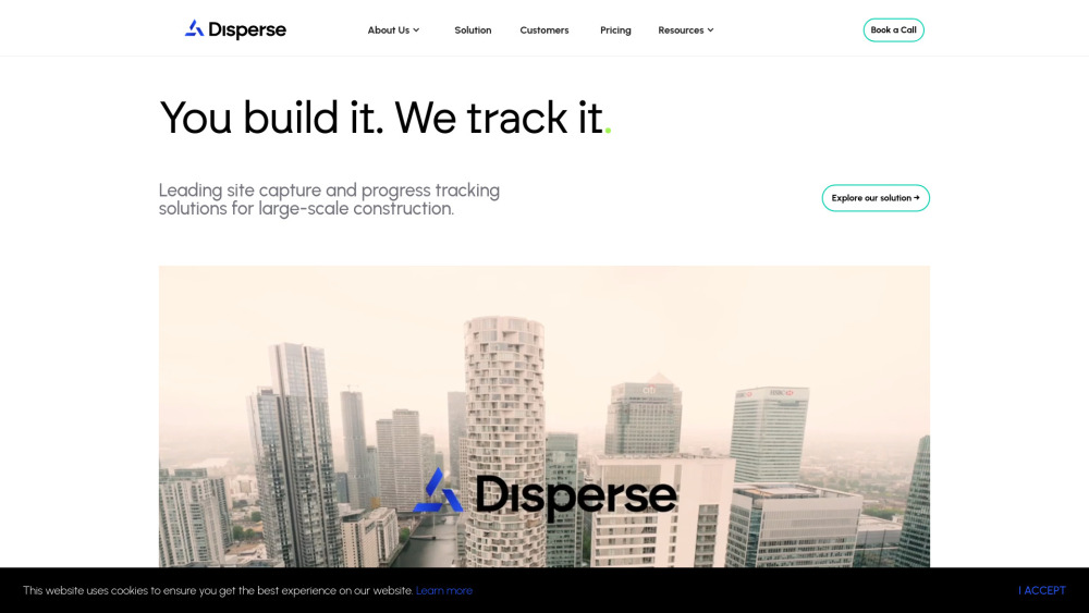 Disperse: AI 360° Site Capture & Real-Time Progress Tracking