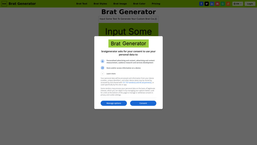 Brat Generator : Free, Fun, Instant Brat-Style Covers—No Skills!