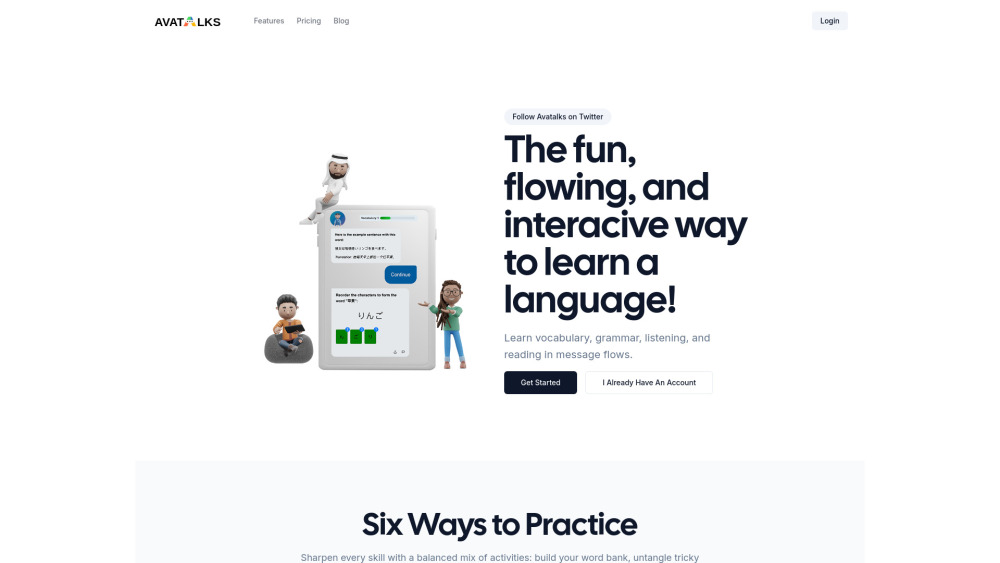 Avatalks: 3D Avatars & AI Chat for Free Language Learning