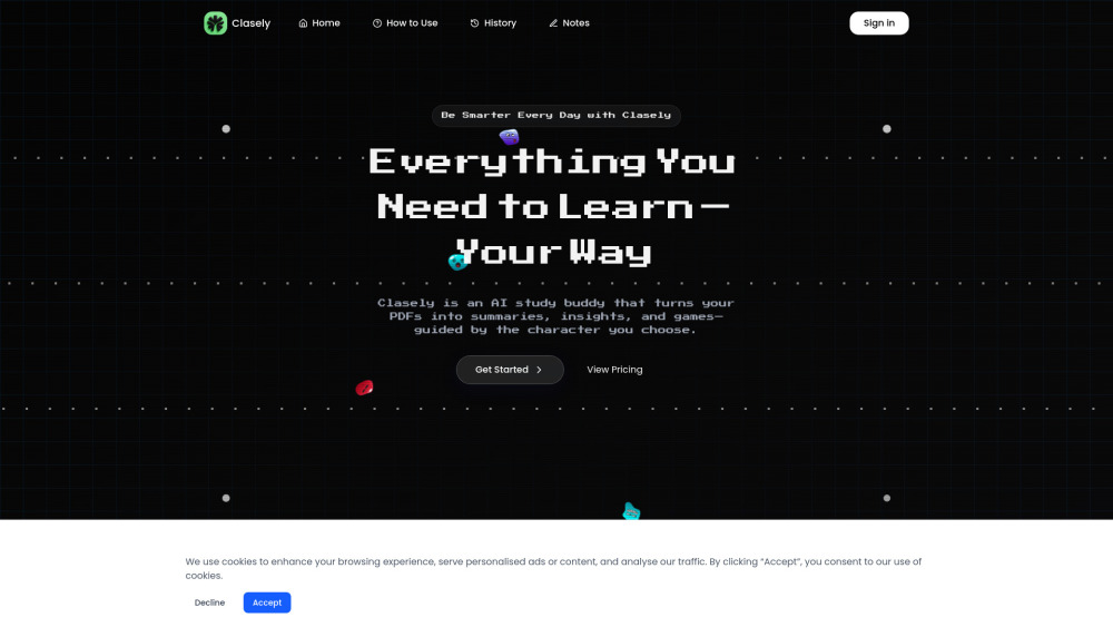 Clasely : AI Study Buddy Turns PDFs into Interactive, Character-Guided Learning