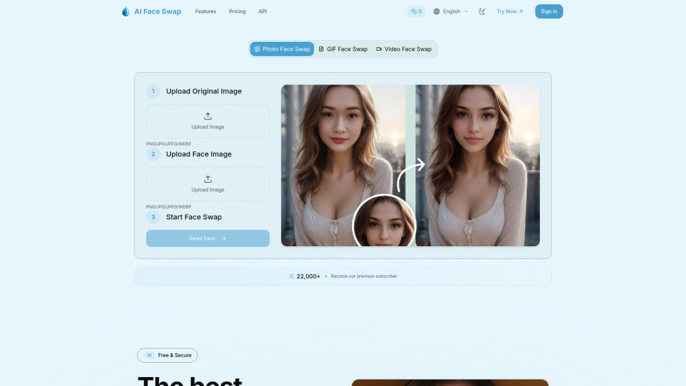 AI Face Swap: Realistic Face Swapping for Photos, GIFs & Videos