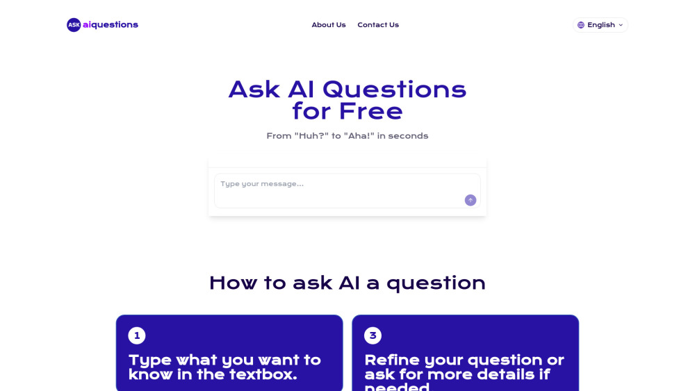 Ask AI Questions Online: Free, No-Signup, 80+ Languages