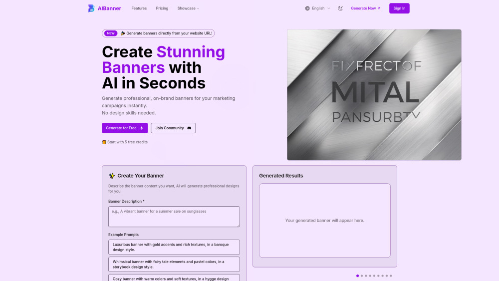 AIBanner : AI-Powered, On-Brand, Instant Marketing Banners AIBanner : AI-Powered, On-Brand, Instant Marketing Banners