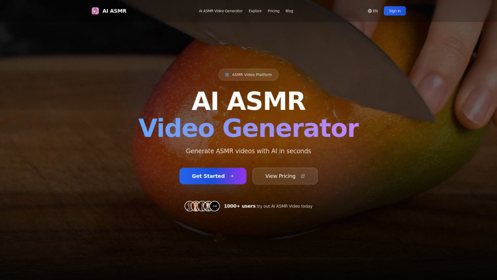 AI ASMR: High-Quality ASMR Video Generator : Calm, Immersive, Personalized AI ASMR: High-Quality ASMR Video Generator : Calm, Immersive, Personalized